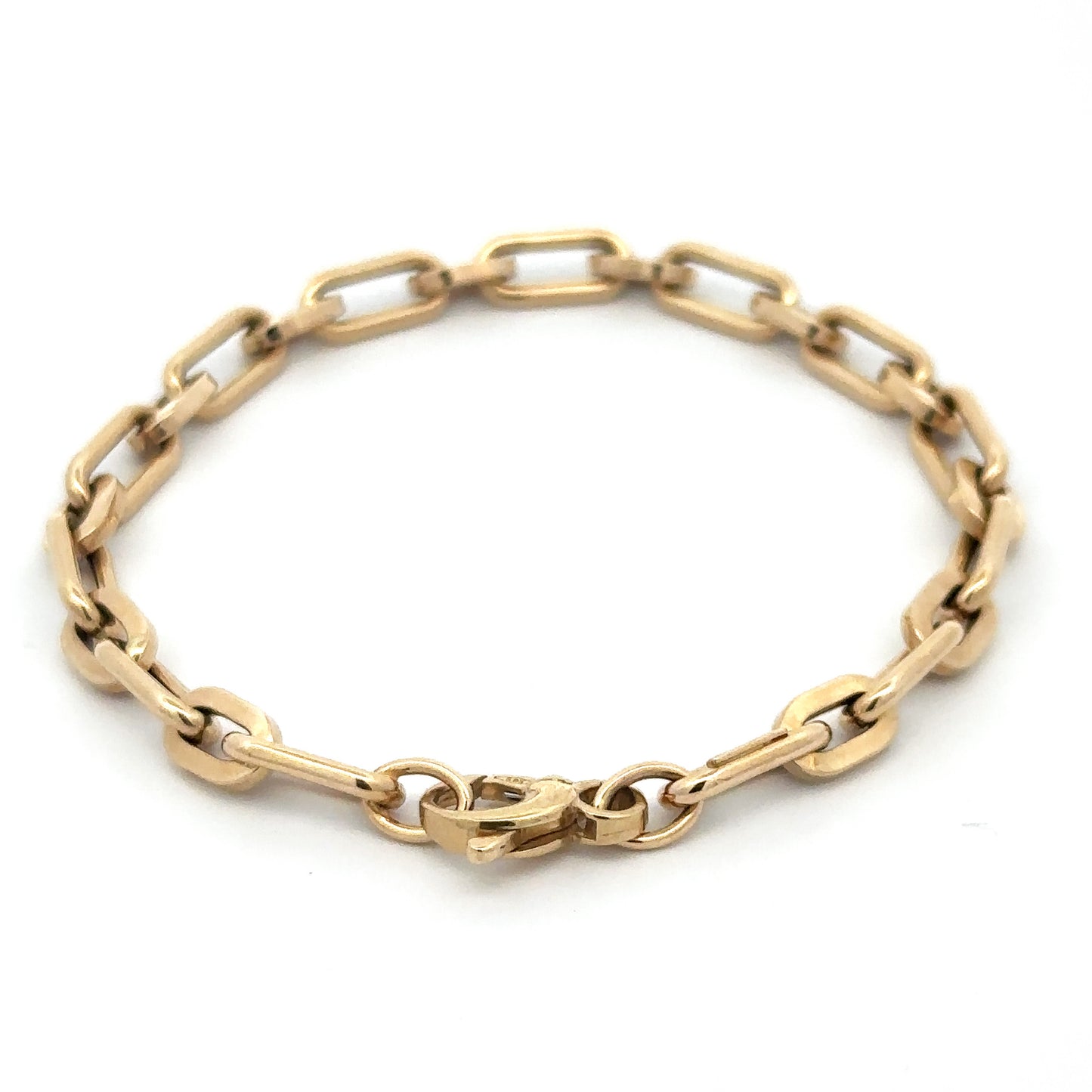 Gold Paper Clip Bracelet