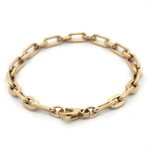 Gold Paper Clip Bracelet