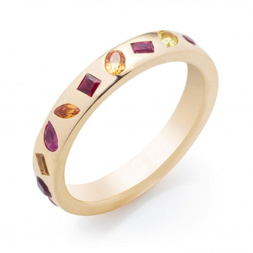 Multi-Shape Multi-Gemstone Ring