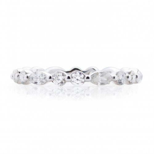 Marquise And Double Round Eternity Band