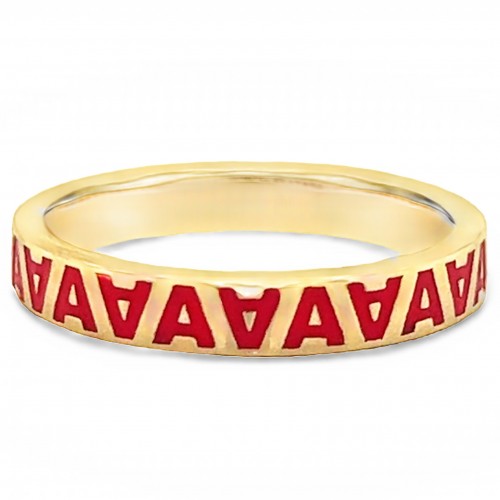Monogram Enamel Alternating Direction Ring