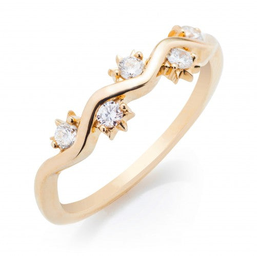 Diamond Sunrise Ring