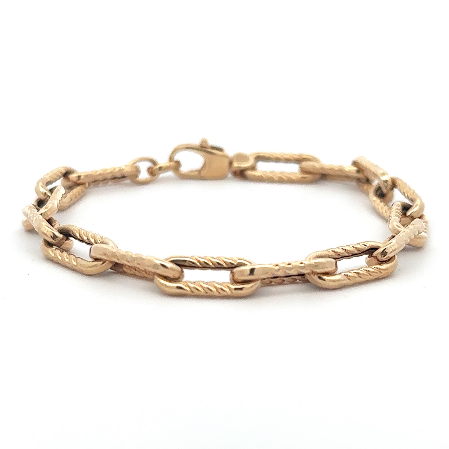 Textured Paper Clip Bracelet