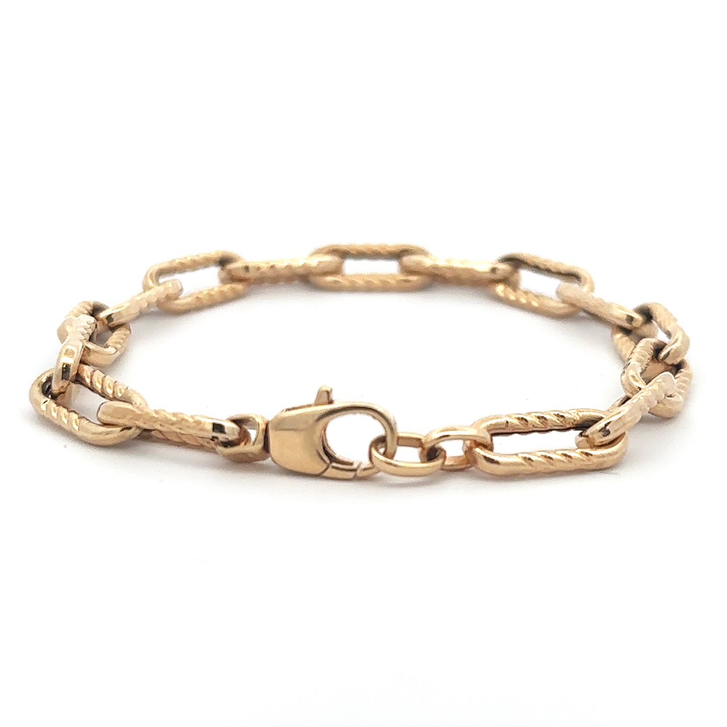 Textured Paper Clip Bracelet
