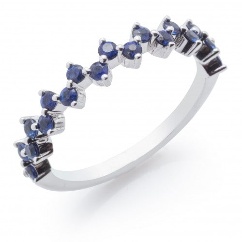 Sapphire Zig Zag Ring