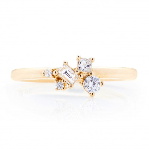 Fancy Diamond Cluster Ring