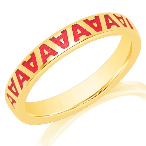 Monogram Enamel Alternating Direction Ring
