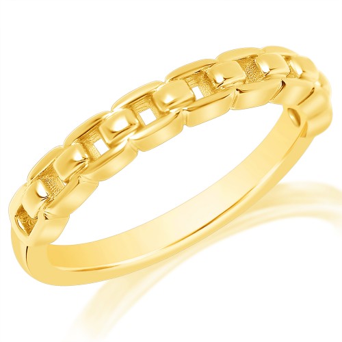 Gold Link Chain Ring