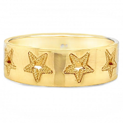 Star Milgrain Cutout Ring