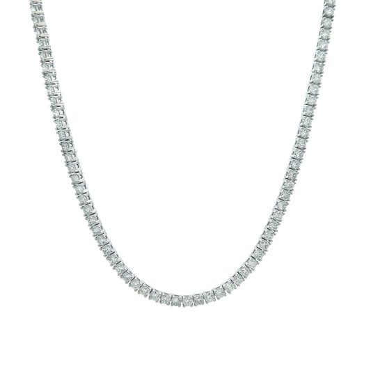 Four Prong Tennis Necklace