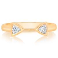 Bezel Trillion Open Band